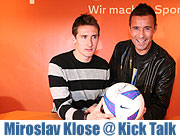 Miroslav Klose war Gast beim Kick Talk Bei Sport Scheck am 31.03.2008 (Foto: Martin Schmitz)